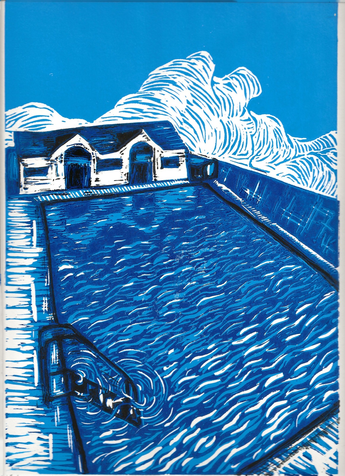 A Memento of Summer: Exclusive Lino Print by Lifeguard and Artist Grace Russell