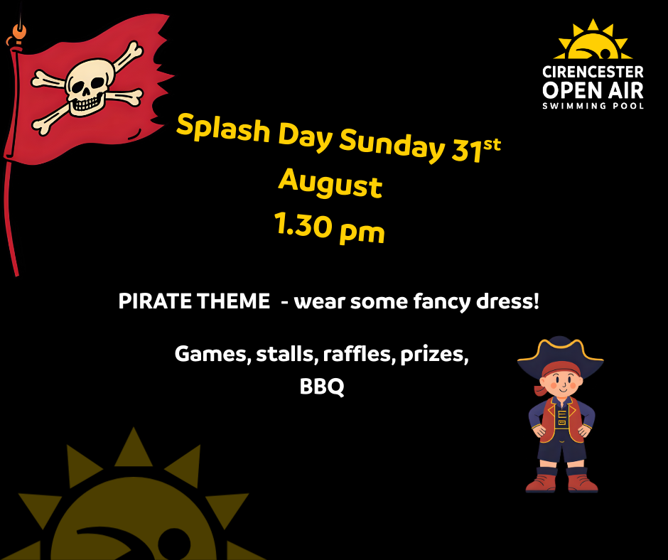🏴☠️ Ahoy, mateys! Splash Day is nearly here! Sunday 31st Aug🏴☠️