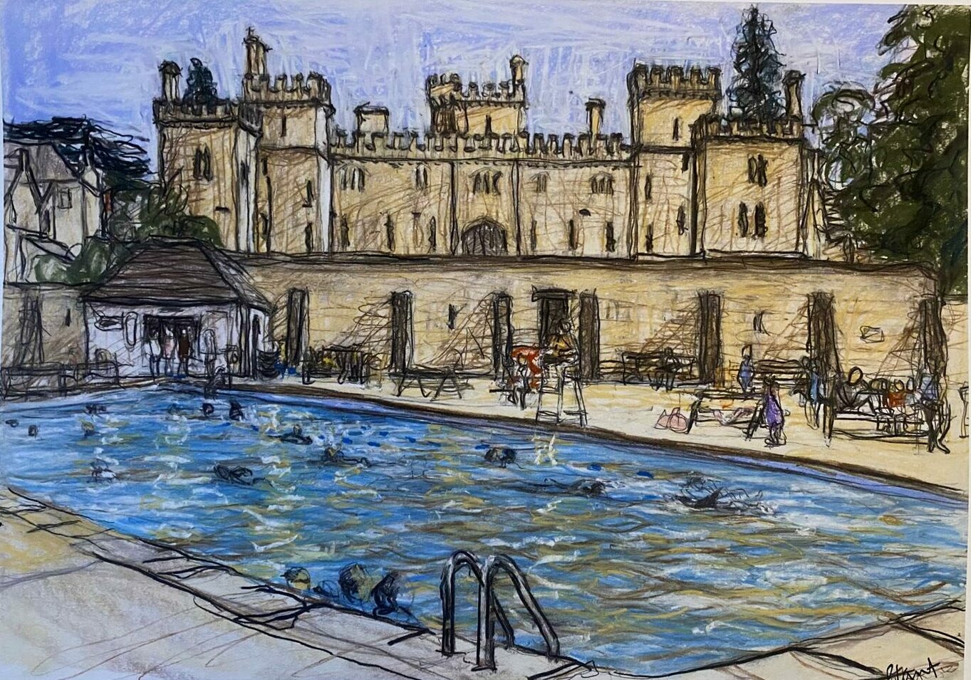 Laurie Plant’s picture of the pool – available to buy now!